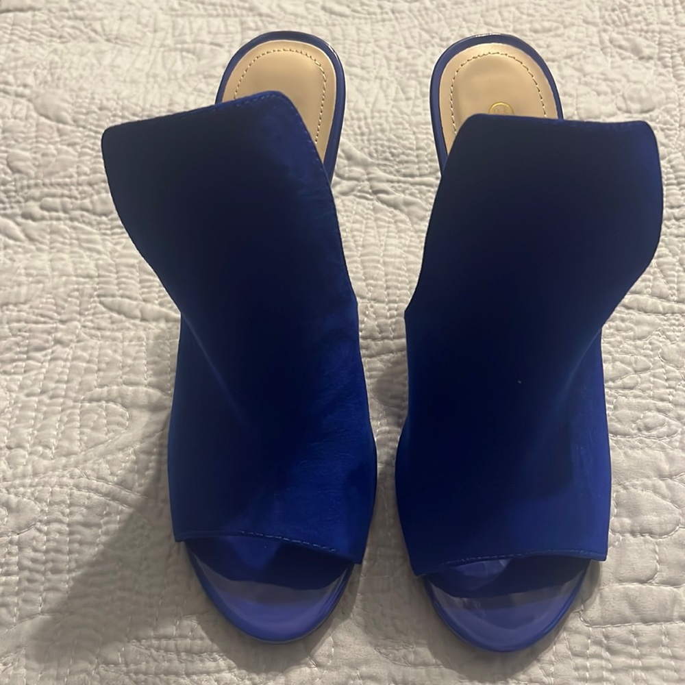 Blue Sling Back Heels